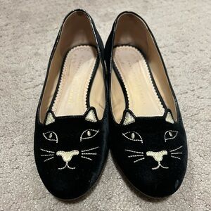 EUC Charlotte Olympia Kitty Flats